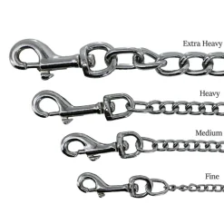 Ancol Extra Heavy Chain Tan Leather Dog Lead Best