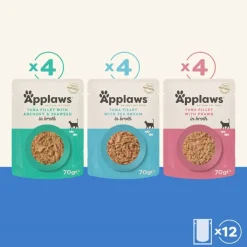 Applaws Fish Multipack Wet Cat Food Pouches 70g x 12 Hot
