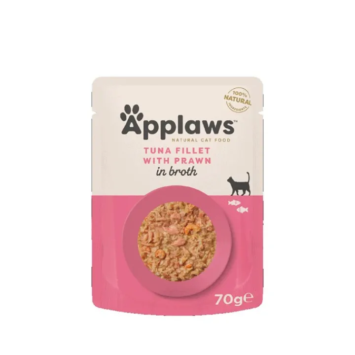 Applaws Tuna Fillet & Prawn Wet Cat Food Pouch 70g Online