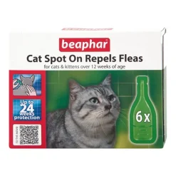 Beaphar Cat Spot On Repels Fleas 24 Weeks Clearance