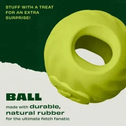 Benebone Bounce Rubber Ball Dog Toy New