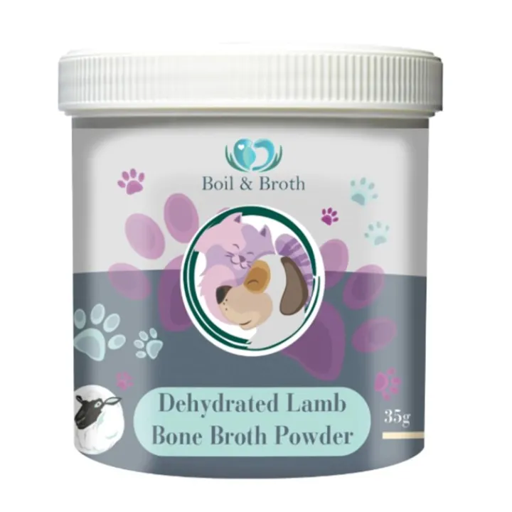 Boil & Broth Lamb Broth Powder Dog Supplement New
