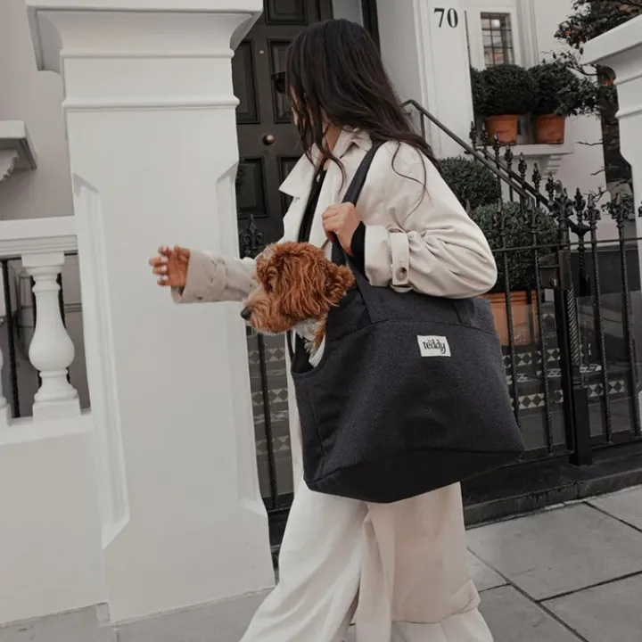 By Teddy Bouclé Dog Carrier Midnight Sale