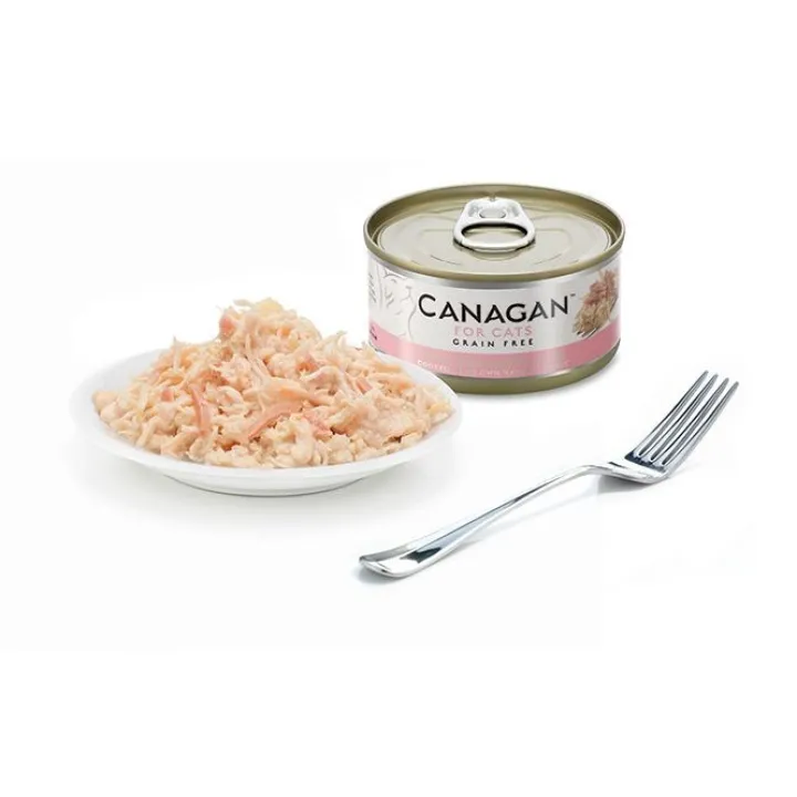 Canagan Chicken with Ham Wet Cat Food 75g New