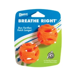 Chuckit! Breathe Right Fetch Ball - Small 2 Pack Dog Toy Clearance