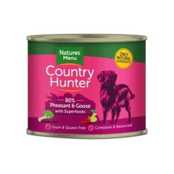 Natures Menu Country Hunter Pheasant & Goose Wet Dog Food 600g Clearance