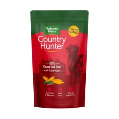 Natures Menu Country Hunter Pouch Beef Wet Dog Food 150g New