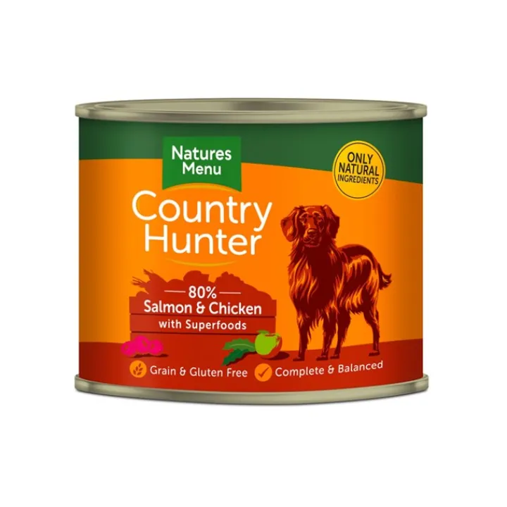 Natures Menu Country Hunter Salmon with Chicken Tin Wet Dog Food 600g Outlet
