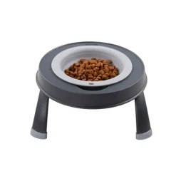 Dexas Single Elevated Feeder Light Grey Discount