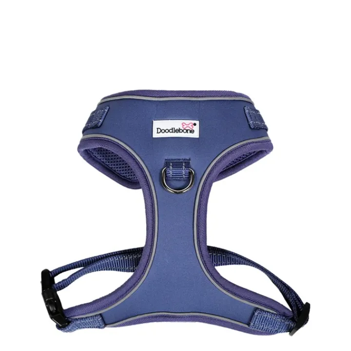 Doodlebone Adjustable Airmesh Dog Harness Indigo New