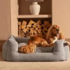 Fantail Basket Snooze Mellow Pearl Grey Dog Bed Online