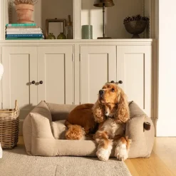Fantail Basket Snooze Mellow Oat Beige Dog Bed Outlet