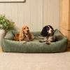 Fantail Basket Snug Mellow Emerald Green Dog Bed Discount