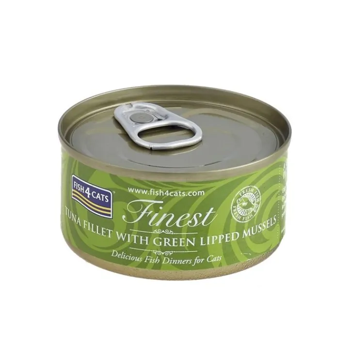 Fish4Cats Tuna Fillet & Green Lipped Mussel Wet Cat Food 70g Discount