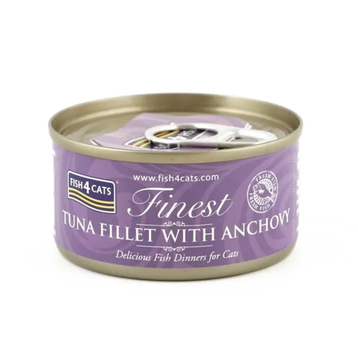 Fish4Cats Tuna Fillet WIth Anchovy Wet Cat Food 70g Sale