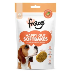 Frozzys Salmon, Carrot and Tumeric Softbake Dog Treats New