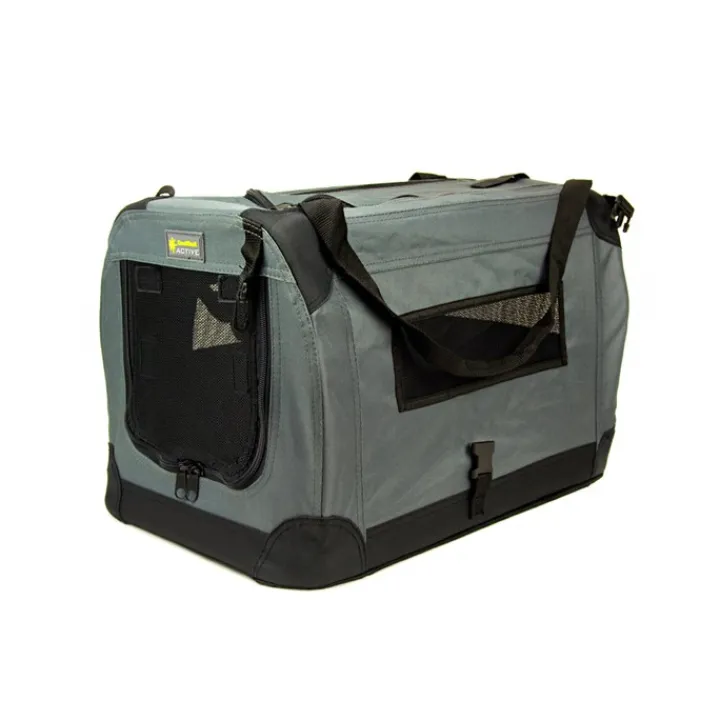 Great & Small Active Soft Pet Crate Grey Clearance