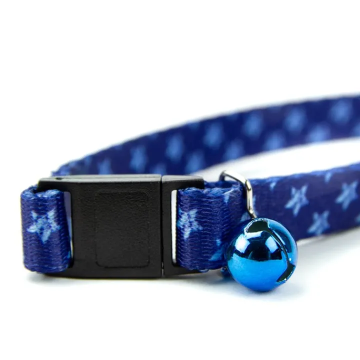 Great & Small Blue Star Cat Collar Discount
