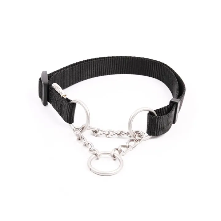 Great & Small Classic Combi Dog Collar Black Clearance