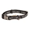 Great & Small Classic Do Not Feed Dog Collar Black Discount