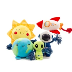 Great & Small Cosmic Alien Dog Toy New