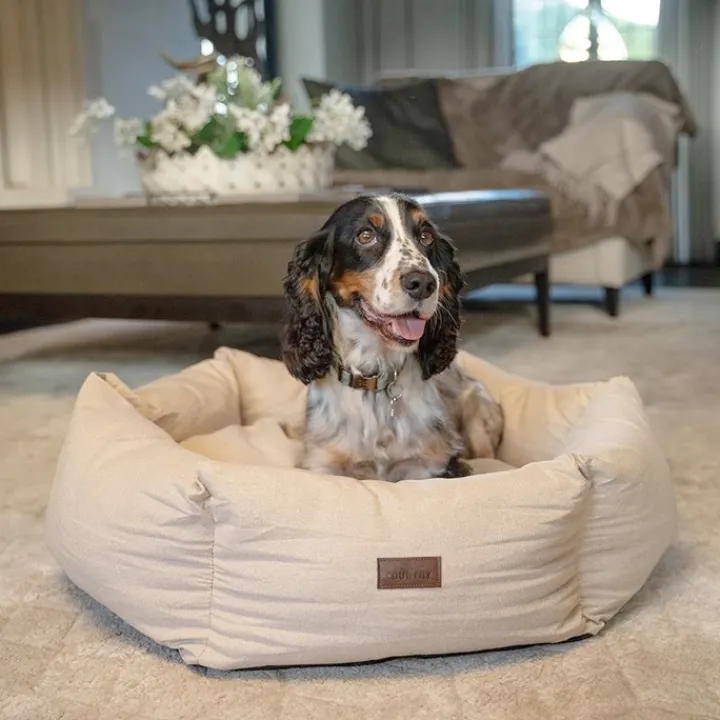 Great & Small Country Deluxe Cream Hexagon Dog Bed Sale
