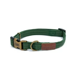 Great & Small Country Dog Collar Forest Green Best