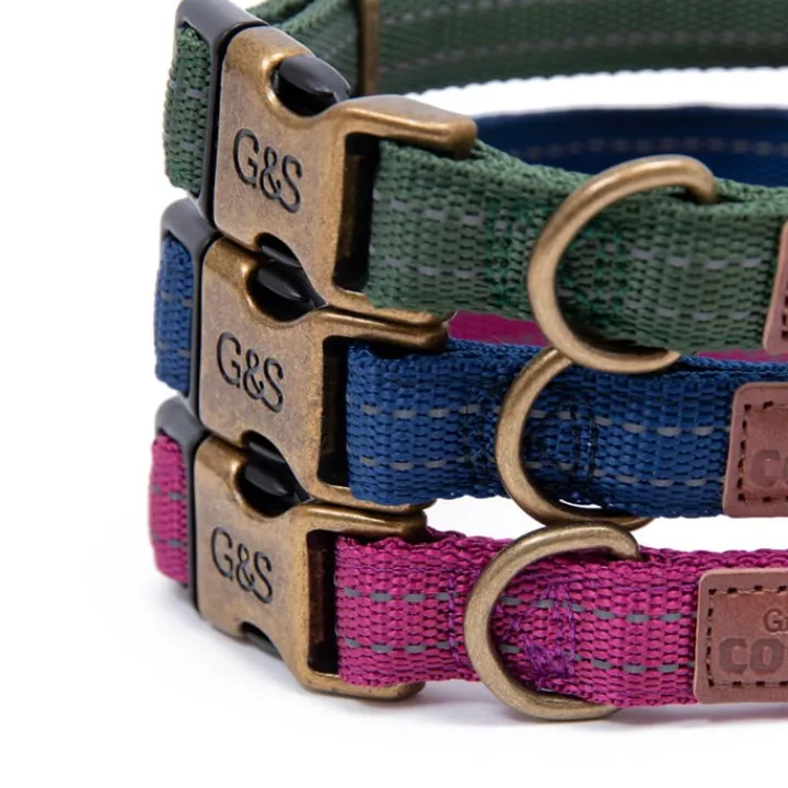 Great & Small Country Dog Collar Indigo Blue Sale