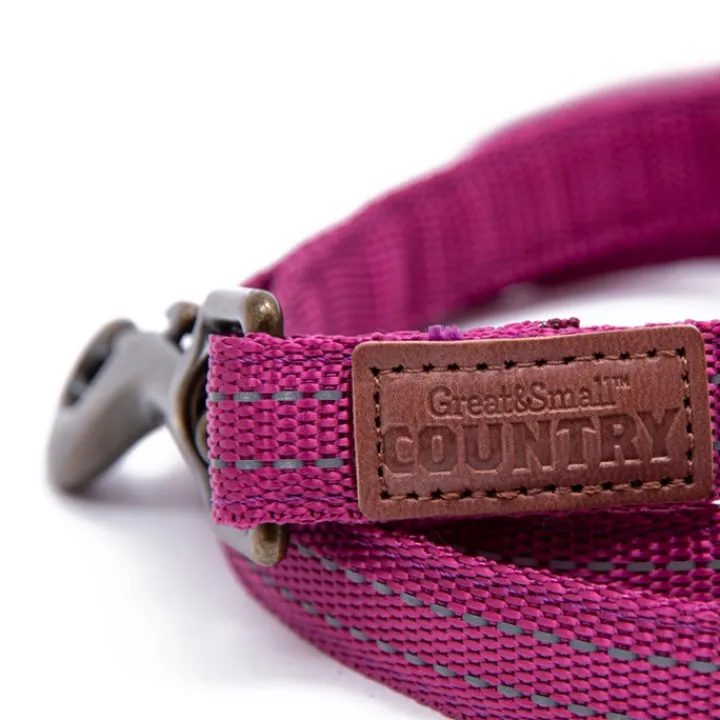 Great & Small Country Dog Lead Orchid Pink Clearance