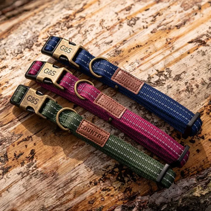 Great & Small Country Dog Collar Indigo Blue Sale
