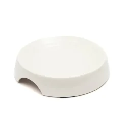 Great & Small Cream Melamine Ripple Cat Bowl Sale