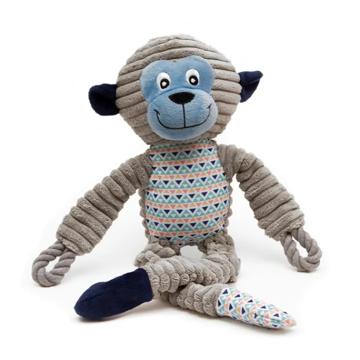 Great & Small Cuddle Me Knots Great & Small Cuddle Me Knot Grey Monkey Dog Toy New