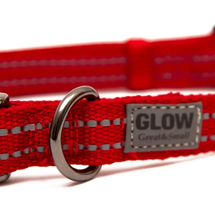 Great & Small Glow Dog Collar Red Sale