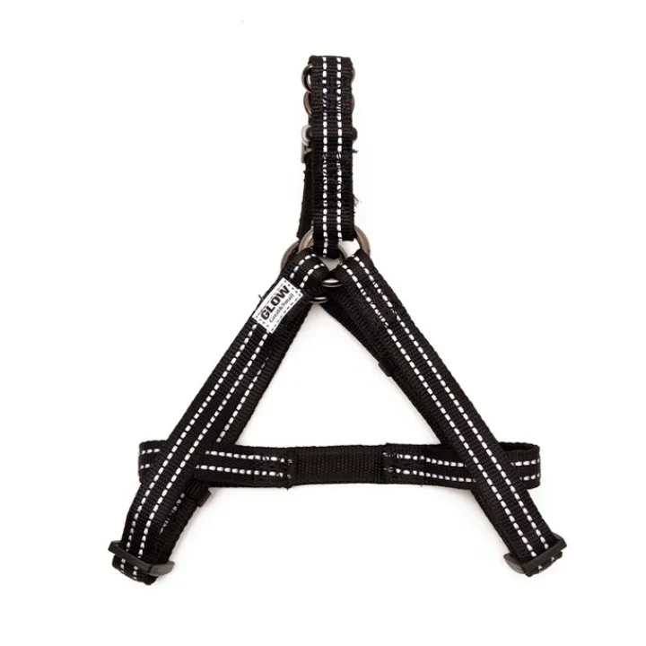 Great & Small Glow Dog Harness Black Outlet