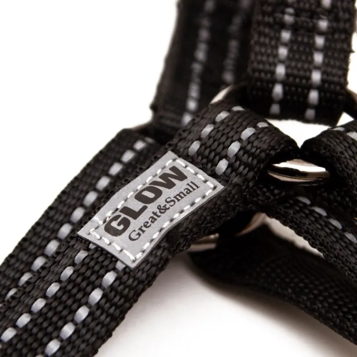 Great & Small Glow Dog Harness Black Outlet