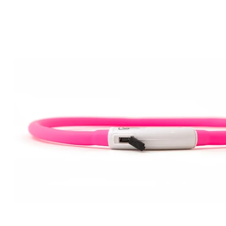 Great & Small Glow LED Rechargeable Dog Collar Pink Best