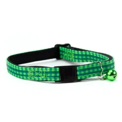 Great & Small Green Check Cat Collar Best