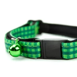 Great & Small Green Check Cat Collar Best
