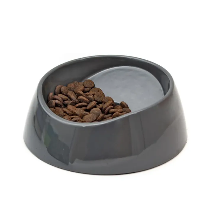 Great & Small Grey Sloped Melamine Pet Bowl Sale