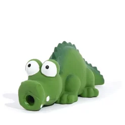 Great & Small Latex Grunting Crocodile Dog Toy Best
