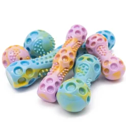 Great & Small Let's Play Loud TPR Dumbbell Dog Toy Small Sale