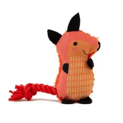 Great & Small Little&Lively Fox with Rope Dog Toy Discount