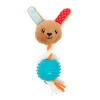 Great & Small Little&Lively Soft Rabbit with Rope & Ball Dog Toy Outlet