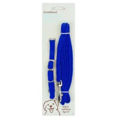 Great & Small Little&Lively Puppy Collar & Lead Blue Clearance