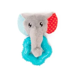 Great & Small Little&Lively Soft Elephant Face & TPR Star Dog Toy Outlet