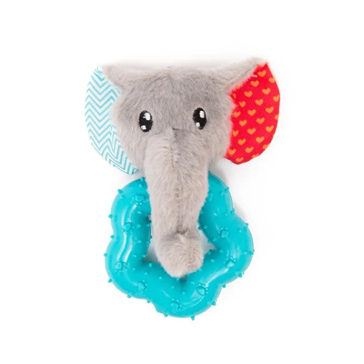 Great & Small Little&Lively Soft Elephant Face & TPR Star Dog Toy Outlet