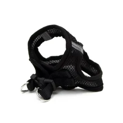 Great & Small Little&Lively Black Mesh Dog Harness with Velcro Hot
