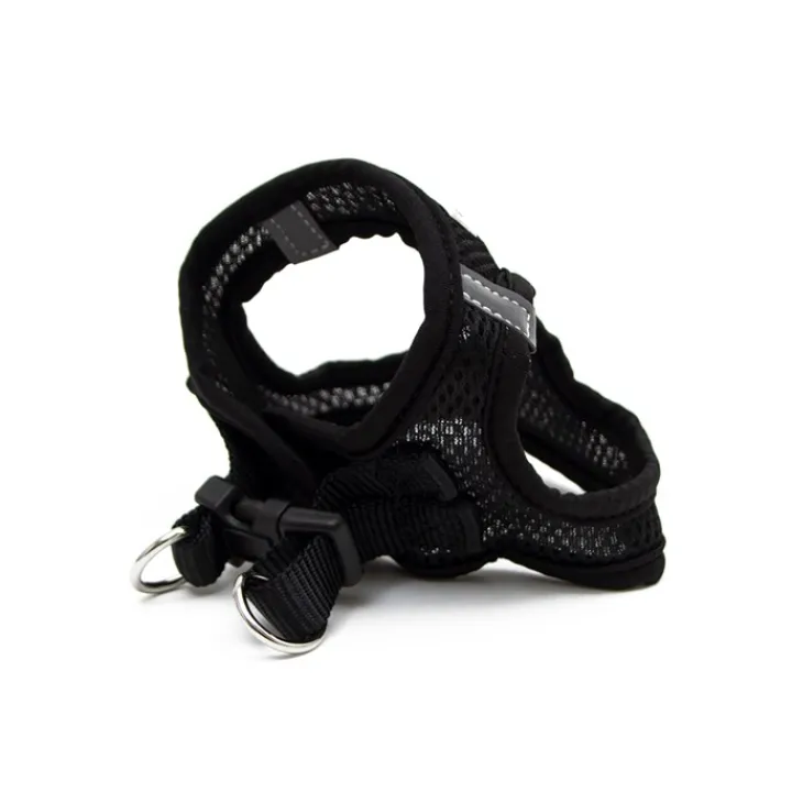 Great & Small Little&Lively Black Mesh Dog Harness with Velcro Hot