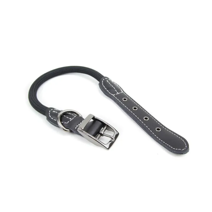 Great & Small Mountain Rope Dog Collar Black Outlet