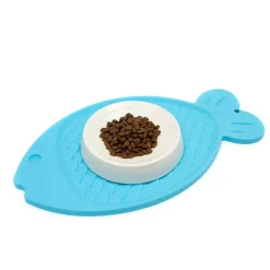 Great & Small Penrose Blue Silicone Fish Shaped Food Mat Discount